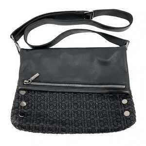 Hammitt VIP Woven Black Crossbody Bag | OS Regular